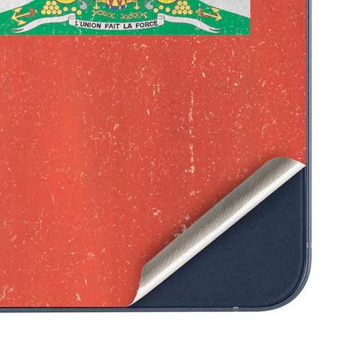 Haitian Flag Distressed Galaxy A35 5G Skin